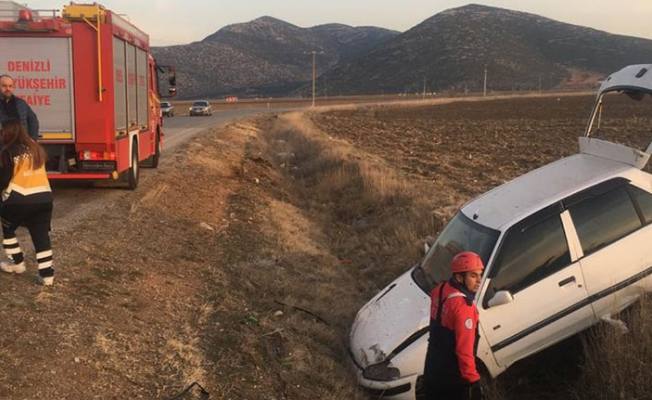 Denizli'de Trafik Kazası! 2 çocuk Yaralandı