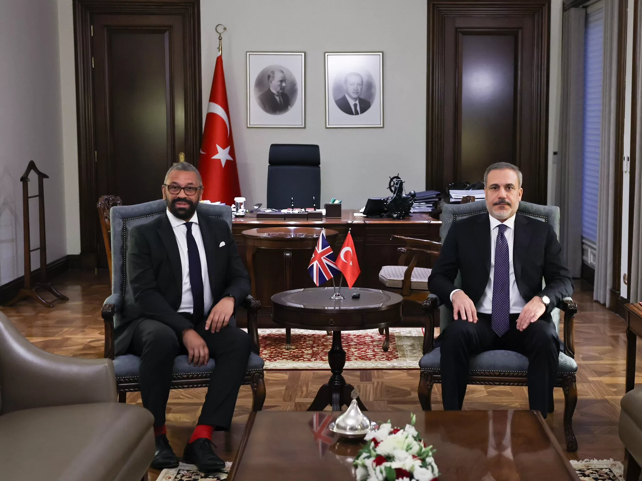 Dışişleri Bakanı Hakan Fidan ve mevkidaşı Birleşik Krallık Dışişleri Bakanı James Cleverly Ankara'da görüştü.